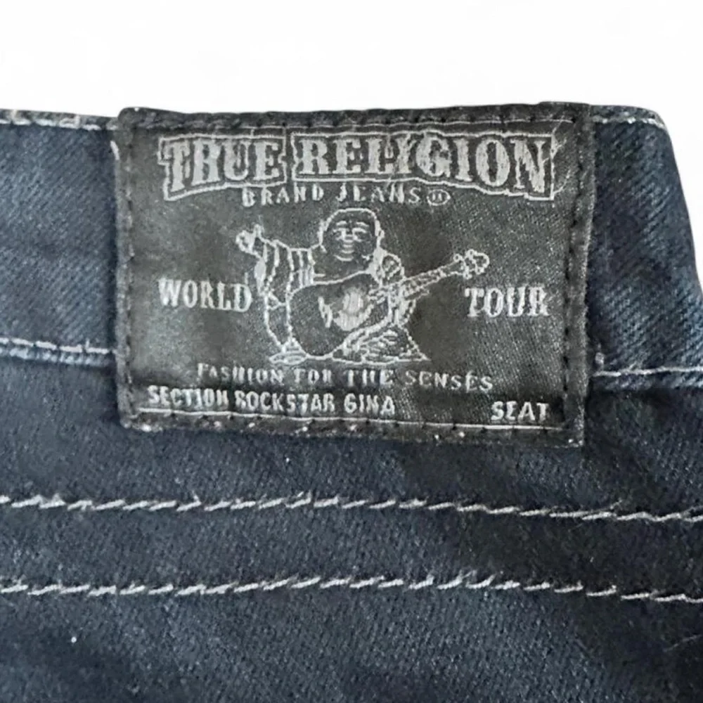 True Religion Black Jeans Size 31 Excellent Condition - Picture 5 of 12